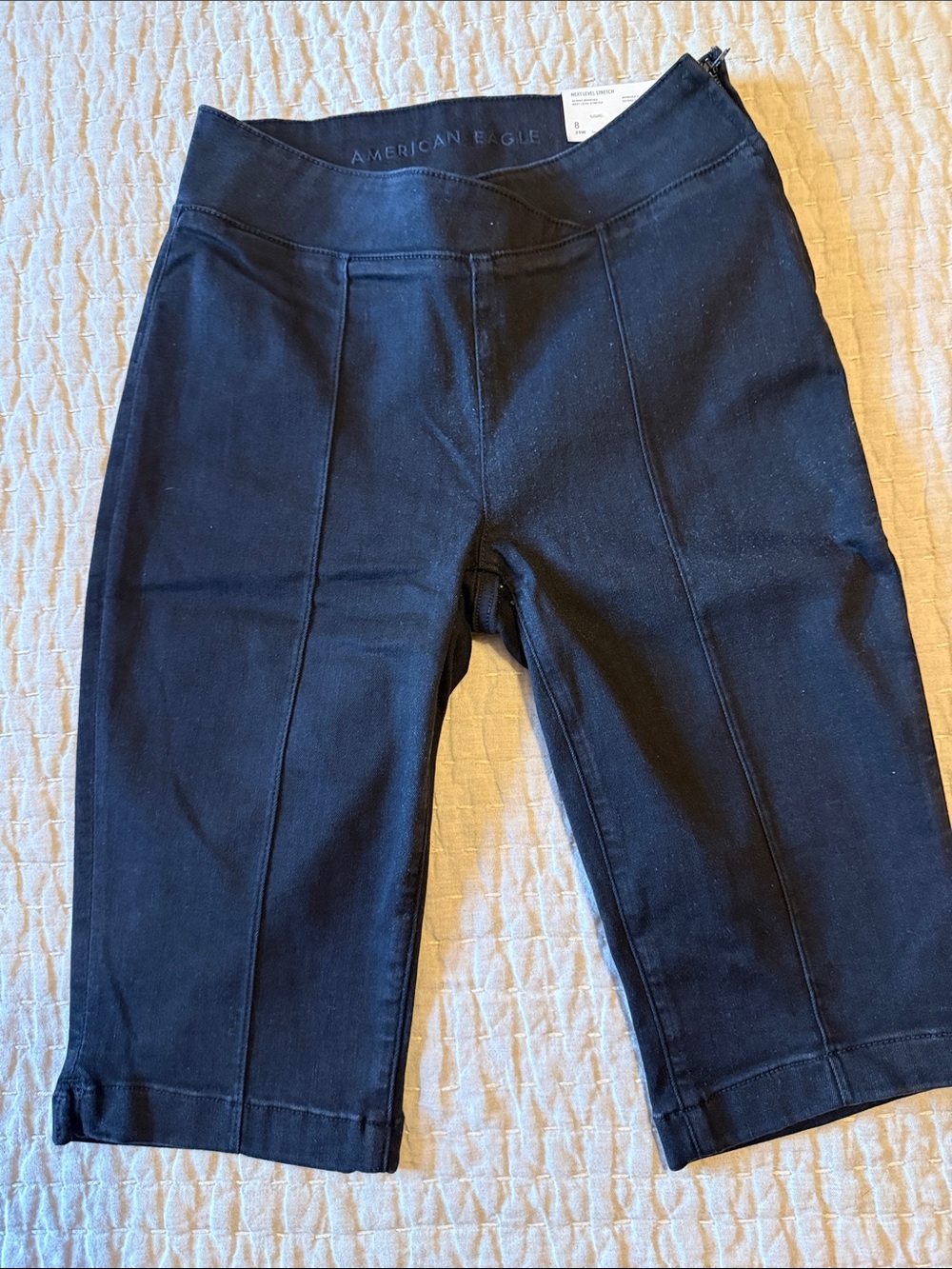 American Eagle Outfitters Black Skinny Bermuda